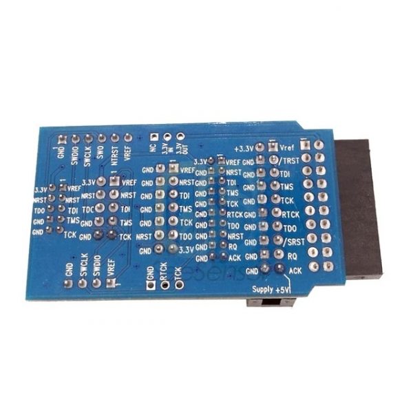 This adapter board will convert your 20 pin JTag connector to various pin adapters.